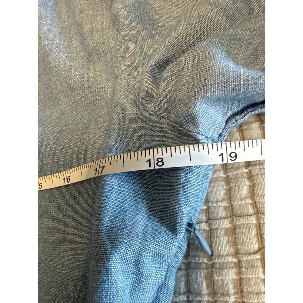 J.Crew Re-Imagined Chambray Tiered Mini Dress Smocked Cuff Prairy/Cottagecore 6 - Picture 8 of 12